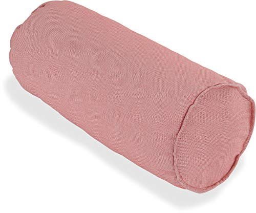 H.O.C.K. Sparkle Outdoor Nackenrolle 50xø20cm für dem Garten wasserabweisend/lichtecht (6-7) (Nackenrolle 50xø20cm, Coral rot)