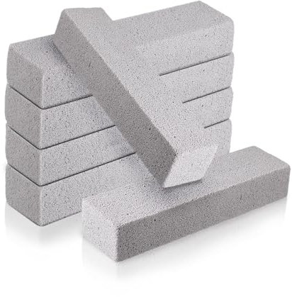 6 blocchi di pietra pomice per WC, spugna abrasiva per la pulizia del WC, blocchi per la pulizia della toilette, forte rimozione delle urine, pietra di pulizia per piastrelle, barbecue, doccia, bagno