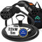 KUAX Typ 2 Ladekabel 22KW 3 Phasen Ladekabel mit 32A, 5M, 22KW, IP54, IEC-62196-2 geeignet für Model S/3/X/Y | e-Golf/e-UP/ID.3 | i3/i8 (Schwarz)