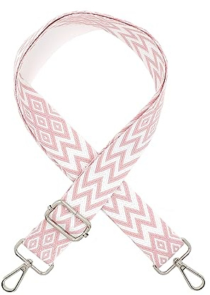 Correa de Hombro Ajustable para Bolsos - 3,8 cm de Ancho, 80-141 cm de Longitud - Correa de Transporte para Bolso de Hombro (Rosa)