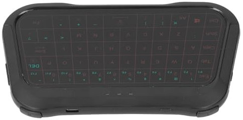 VBESTLIFE Tastiera Touchpad, Tastiera Wireless Retroilluminata ABS RGB Combinata Touchpad per Proiettore TV Box Portatile