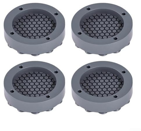 Vibrationspads für Waschmaschine, Anti-Vibrationsmatte, rutschfeste Gummifüße, Silikon-Dämpfer, Waschmaschinen-Unterlage (grau)