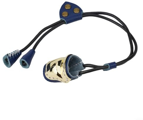 Gdfnmogo Funda de protección elástica ajustable para los dedos para deportes al aire libre, actividades de fitness con latón reforzado TPE + material de nailon, ajuste seguro G (azul)