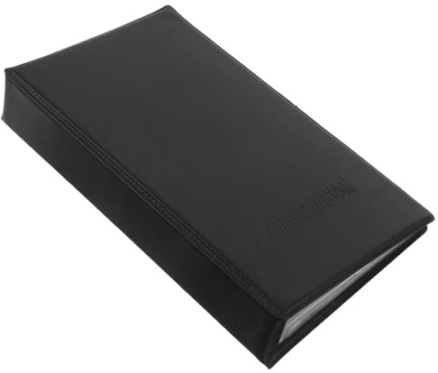 Veemoon Name Card Album Business Card Holder Book Capacity Pu Storage File Organizer for Office Presentation