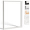 Bildershop-24 Schattenfugenrahmen Hamburg 80x120cm Weiß (gekalkt lackiert)