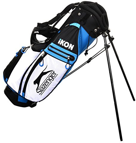Slazenger Kids Ikon Golf Stand Bag Black/Blue One Size