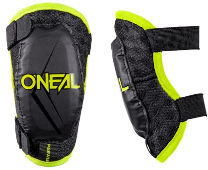 O'NEAL | Ellenbogenprotektor | Kinder | Motocross Enduro | Bequeme & dynamische Passform, Verstellbar durch elastische Bänder, Alter 4-9 Jahre | Pee Wee Elbow Guard | Schwarz Neon-Gelb | Größe XS/S