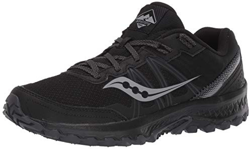 Saucony mens Excursion Tr14 Trail Running Shoe, Black/Charcoal, 10 Wide US