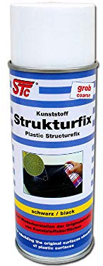STC Strukturlack Spray grob 400 ml schwarz Kunststoff Strukturfix