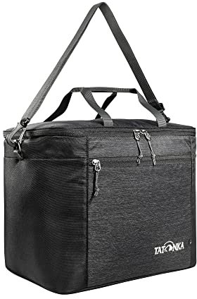 Tatonka Kühltasche Cooler Bag L (25l) - Isolierte Tasche mit Innenfach für Kühlakkus, Handgriffen und abnehmbarem Schultergurt - 37 x 27 x 30 cm (Off Black)