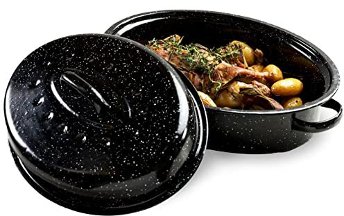 NAVA Cocotte avec revêtement émaillé - 42 x 32 x 18 cm - 8 l