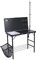 Berghaus Freeform Kitchen with Built in Washing Bowl, Easy to Assemble, Sturdy, Portable, Collapsible, Cupboard, Storage Unit, Table, Ideal for Camping and Festivals, includes Carry Bag, Grey