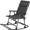 Gartenstühle Klappstuhl Campingstühle Klappbarer Lounge-Schaukelstuhl Terrasse Pool Hof Tragbarer Outdoor-Stuhl für Camping Angeln Strand Zero Gravity Chaiselongues Unterstützung 200 kg Schwarz vision
