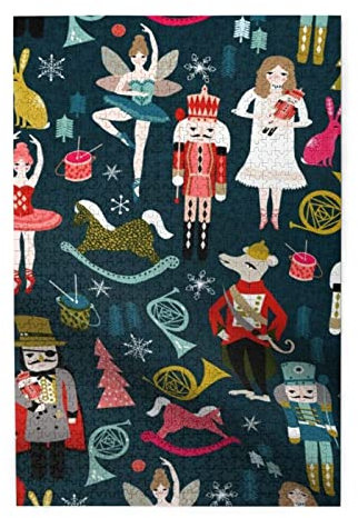 Women'S Nutcracker Ballet Xmas Dance Print Exquisite Jigsaw Puzzle Jigsaw Puzzle Boxed Wooden Jigsaw Puzzle 1000 Pieces