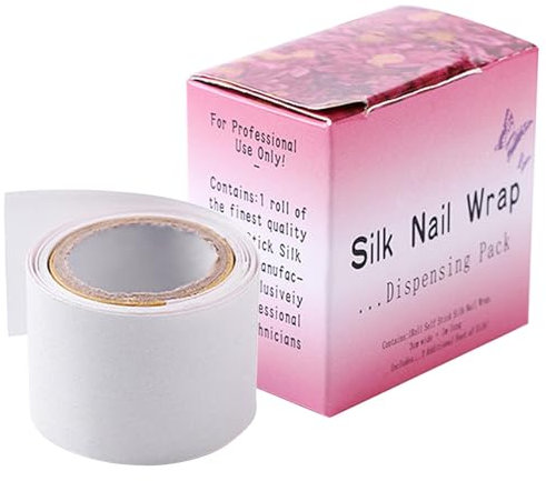 Nastro Protettore per Unghie in Seta - Rinforza e Ripara Spaccature - Pellicola Adesiva Anti-Danno - Strumento per Manicure