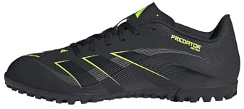 Adidas Mixte Predator Club Turf Football Boots, Core Black/Carbon/Lucid Lemon, 42 EU