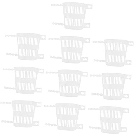 Gatuida 3 Set Coppa Per Piantare Dendrobium Succulento Copertura Delle Piante Supporto Per Piante Chiaro Pentola Leggero Stand Teiera Transparent Plastica Riutilizzabile 10 Pezzi*3