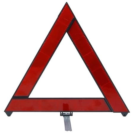 Triangolo Avvertimento Triangolo di segnalazione di emergenza for guasti, pieghevole, treppiede di segnalazione for la sicurezza stradale notturna, rosso, riflettente, ricambi auto for la sicurezza st