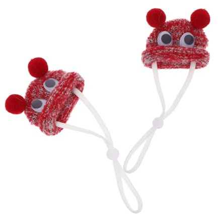 UPKOCH 2pièces Chapeau Mini Hamster Ajustable Chapeau De Magicien pour Petits Animaux pour Hamsters Et Dragons Barbus Accessoire De Déguisement Léger Et Respirant