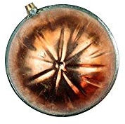 SFERA IN RAME PALLA PER GALLEGGIANTE D. 90 CON NOTTOLINO VASO ESPANSIONE