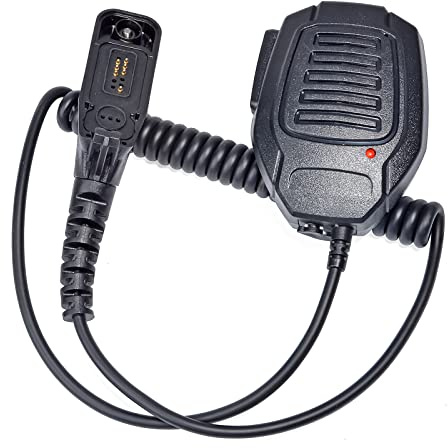 UAYESOK Radio axelhögtalare mikrofon, walkie talkie handmikrofon, multipin mikn för Motorola DP3400 DP3600 DP3401 DP3601 DP4400 DP4401 DP4600 DP4800 DP4800 DP4801 2-vägs radioenhet