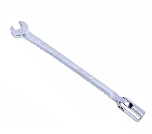 Vokenforu 8mm Socket Spanner, Ratchet Combination Wrench, Hardened Chrome Vanadium Steel Open End Spanner Metric