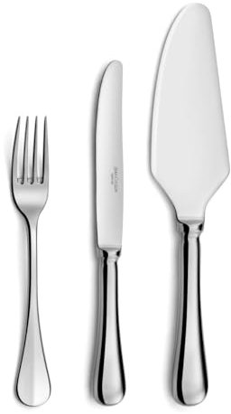 COUZON - Set 13 couverts spécifiques pour l'entrée, le fromage et le dessert pour 6 personnes - Héritage - Acier inoxydable 18/10, Finition Miroir, Epaisseur 3.5 mm - Inox