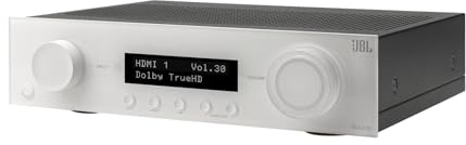 JBL MA310 5.1 canali classe D 4K Bluetooth AV ricevitore, 60W, HDMI, Dolby e decodifica DTS, bianco