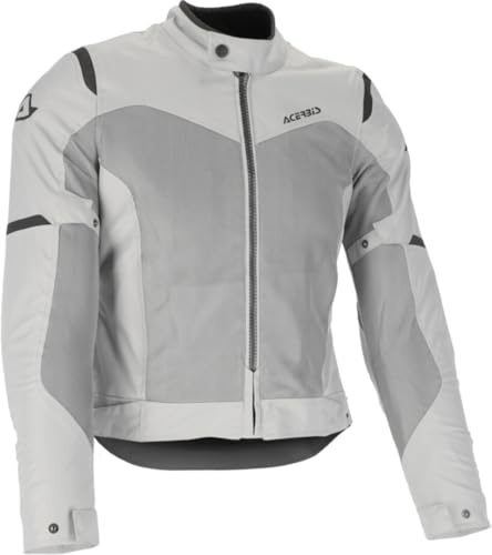 Acerbis Ramsey Vent 2.0 Mesh Ladies Giacca tessile da moto, grigio chiaro, XL