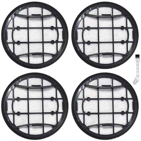DianSung HEPA-Ersatzfilter für Philips VC 8000 & 7000 Serie Filter, XC7053 XC7055 XC7057 XC8055 XC8057 Roboter staubsauger-Zubehör, waschbar und wiederverwendbar, 4 Stück 8000 series Filter