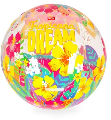 Legami - Palla da Spiaggia Gonfiabile, Beach Ball, Pallone Gonfiabile in PVC, Morbido per Bambini, Feste Mare, Gonfiabile per Giocare Calcio Pallavolo, Diametro 40 cm