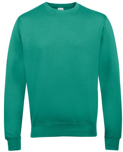 AWDis Men's Sweat Sweatshirt, Green (Jade), Large