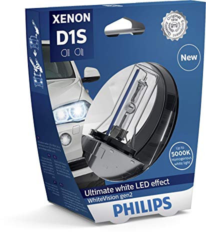 Philips 85415WHV2S1 WhiteVision gen2 Xenon headlight bulb D1S, single blister