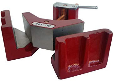 PAULIMOT Winkelschraubstock mit schwenkbarer Backe, 100 mm Spannbereich