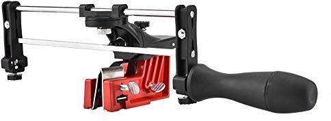 Broco Afilador de motosierra, afilador de cadena manual montado en barra de precisión para motosierra de motosierra