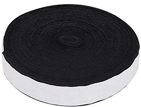 10m Tennis Badminton Raquette surgrips poignée de Raquette poignée Bande pour l'absorption de la Sueur Anti-dérapant(Noir)