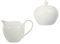 HEMOTON Ceramic Sugar and Creamer Set for Coffee and Tea, Cream Pitcher and Sugar Bowl with Lid, Cream Jug Sugar Jar, Coffee Serving Set, 2 Piece Milk Jug and Sugar Pot Set