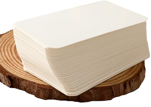 100 Stück Visitenkarten Blanko,Karteikarten, Spielkarten, Kraftpapierkarten, Memory, Visitenkarten Papier für HeimwerkenLernen Gedächtnis,für DIY Schule Büro Vokabel Lernen