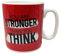 JRose Collections Jumbo Giant Mug 900ml – You are Stronger Than You Think – Motivational Quote | Oversized Red Ceramic Coffee Tea Cup | Inspirational Gift for Men Women Office Home