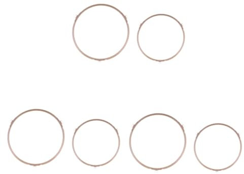 COLLBATH 6pcs Microwave Turntable Ring Plastic Tray Holder for Oven Racks Round Turntable Shelf Compatible Glass Plates