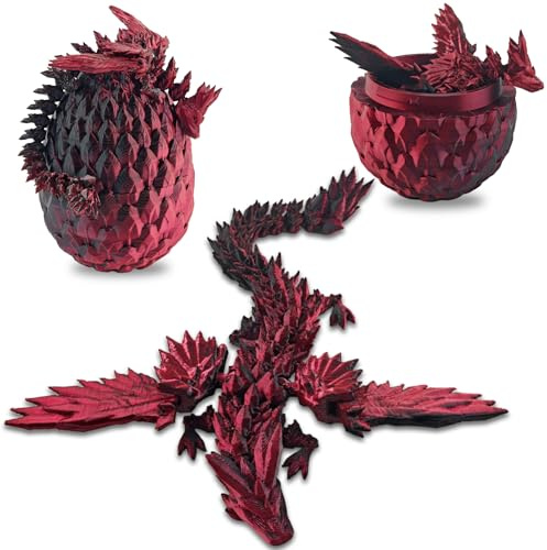 TaimeiMao Drago Stampato in 3D Nell'Uovo, Diocattolo Articolato del Drago