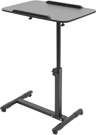 Rullande laptopbord justerbart sängbord sängbord kan användas i lägenheter, sjukhus kontor 20 kg bänkskiva storlek: 60 x 40 cm
