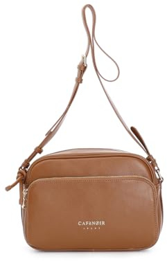 CAFèNOIR - Camera Bag In Sintetico Con Tasca Zip Round, Da Donna, Colore Cuoio, Taglia Unica