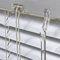 Alu Jalousie Silber - Breite 40 bis 240 cm - Höhe 130/160 / 220 cm - Tür Fenster Rollo Jalousette Aluminium Fensterjalousie Lamellen Metall (60 x 130 cm)
