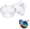 WANDIC Molde Redondo de Vela de Plástico Moldes de Esfera de Silicona Moldes Redondos de Bola Orbes de Resina Epoxi para Velas de Fundición Jabón de Cera