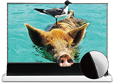 VIVIDSTORM-Projector Screen Retractable S PRO 72inch Ceiling/Ambient Light rejecitng Electric Floor Screen Cinema Projector 4k Compatible Ultra Short Focus Laser Projector,VWSDSTUST72H
