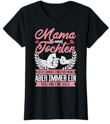 Vintage Mama Muttertag Mutter und Tochter Geschenk T-Shirt