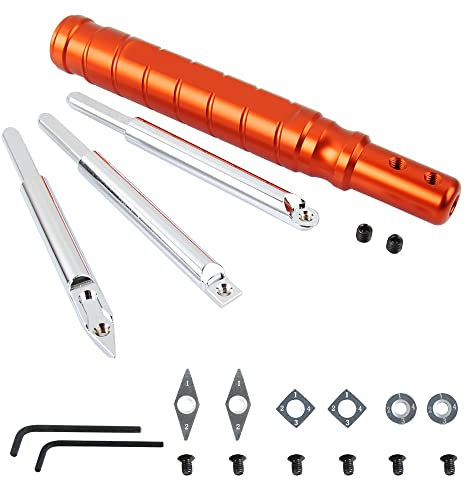 O'SKOOL Outils carbure de tournage sur bois pour tour à bois, adaptés aux passionnés de menuiserie et aux bricoleurs