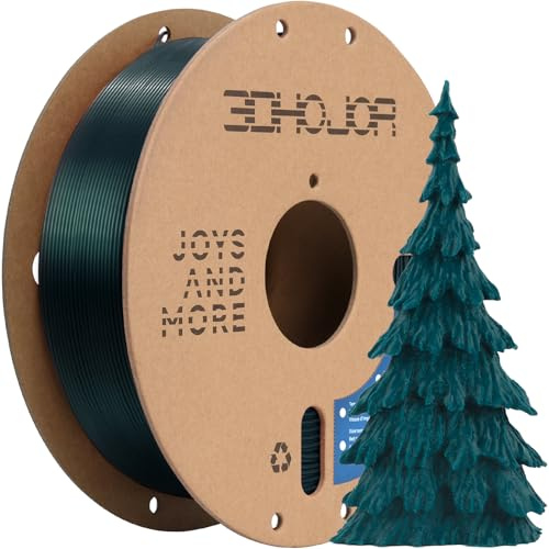 3DHoJor PLA Pro Filament 1.75mm,3D Printer Filament,1kg Cardboard Spool (2.2lbs), Fit Most FDM 3D Printer, Green