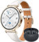 HUAWEI Watch GT 5 41 mm+ FreeBuds 5i,Smartwatch, Kunstvolles Design, Erweiterte Lauf- und Fahrradfunktionen, Gesundheitsmonitoring, Bis zu 7 Tage Akkulaufzeit, Kompatibel mit iOS & Android,Weiß
